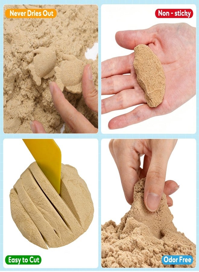 FURWEY 3lbs Play Sand, Natural Brown Sensory Sand,Suitable for Children to Shaping, Squeezing and Molding（Without Molds） - Image 3