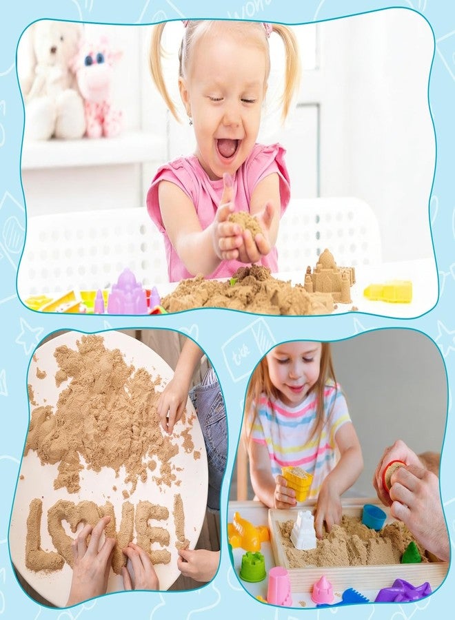 FURWEY 3lbs Play Sand, Natural Brown Sensory Sand,Suitable for Children to Shaping, Squeezing and Molding（Without Molds） - Image 5