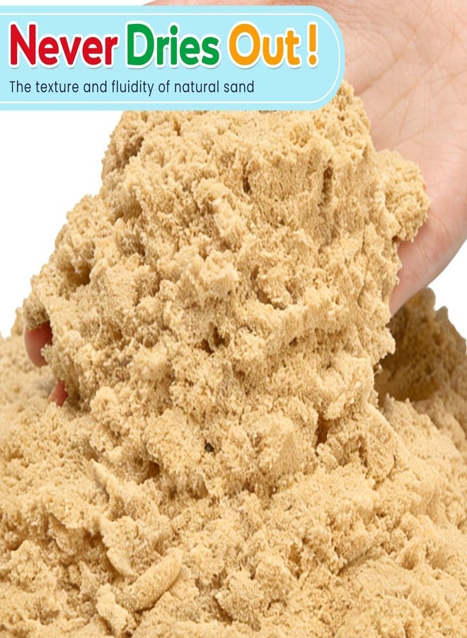 FURWEY 3lbs Play Sand, Natural Brown Sensory Sand,Suitable for Children to Shaping, Squeezing and Molding（Without Molds） - Image 2
