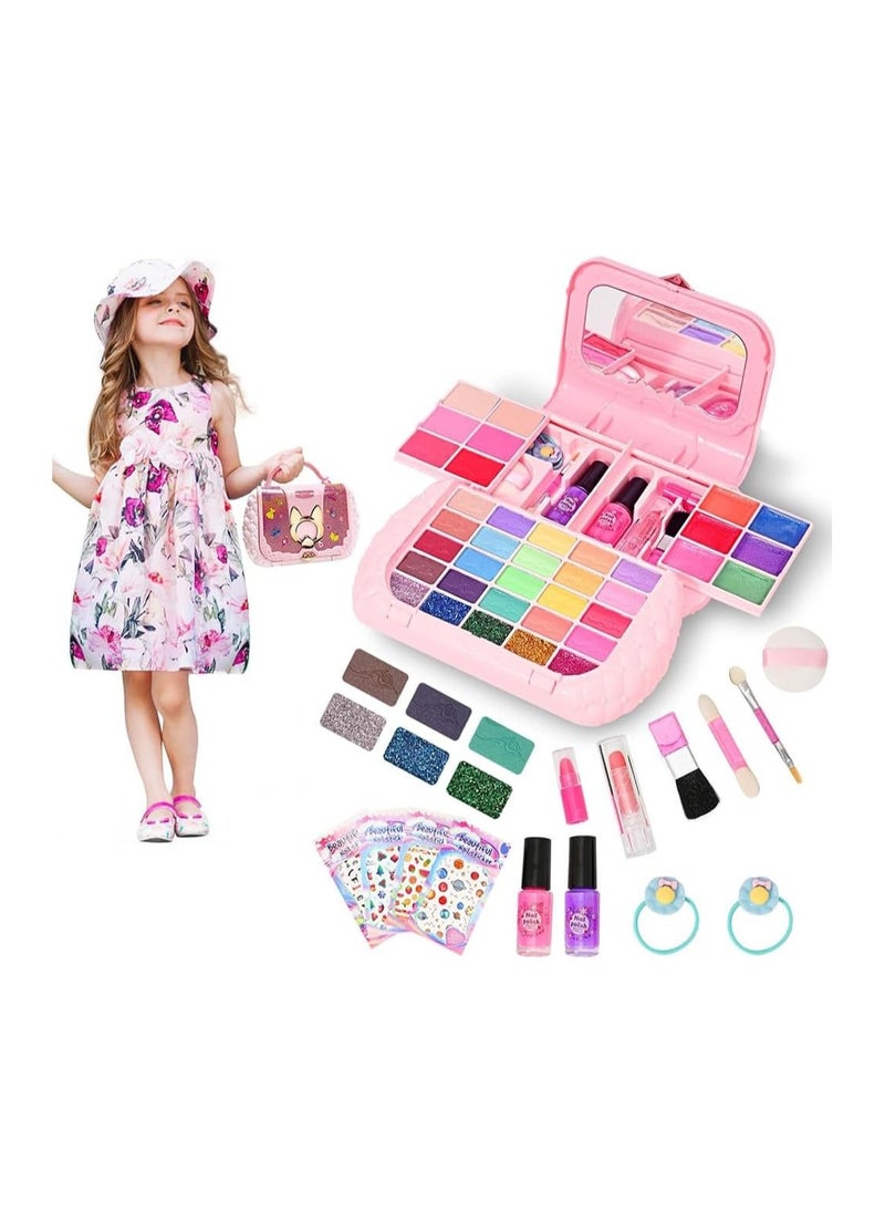 Generic - Kids Makeup Kit for Girls, Safe Real Washable Make up Kit for Little Girl Princess Toddler Makeup for Kid Birthday Gifts - Image 1