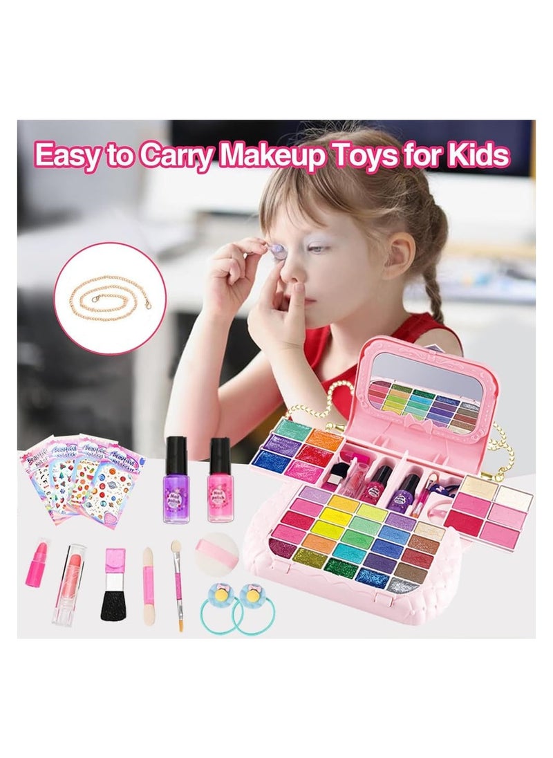 Generic - Kids Makeup Kit for Girls, Safe Real Washable Make up Kit for Little Girl Princess Toddler Makeup for Kid Birthday Gifts - Image 1