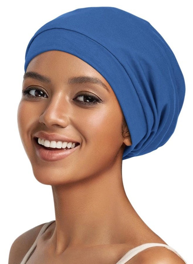 Alnorm Satin Sleeping Cap for Curly Hair Women, Floral Hair Cover Bonnet Stay All Night, Gorgeous Print, One size - Image 1