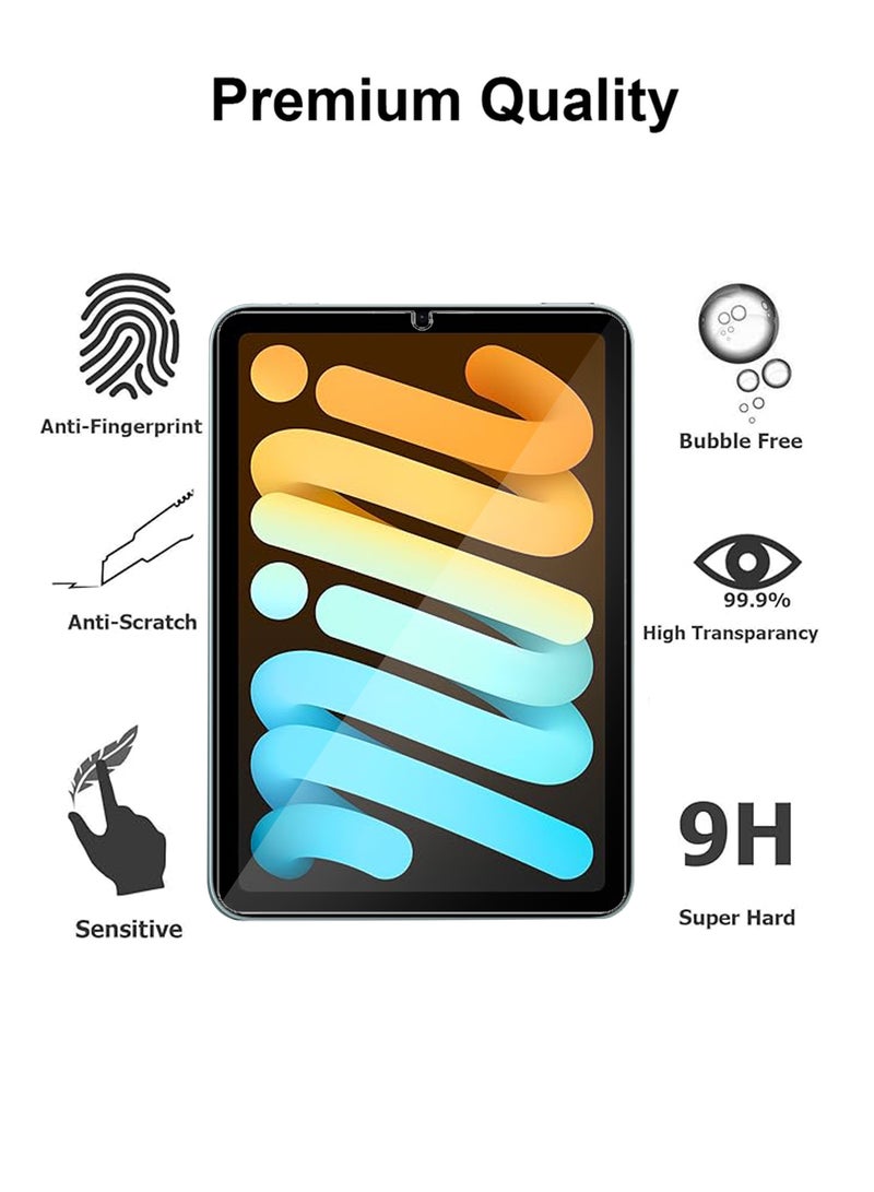 لأبل آيباد ميني (2024) 8.3 بوصة - أبل آيباد ميني (A17 برو) - واقي شاشة زجاجي مقسى - شفافية عالية، لمسة رقيقة، مضاد للانفجار، حواف سلسة، تركيب سهل - Image 2