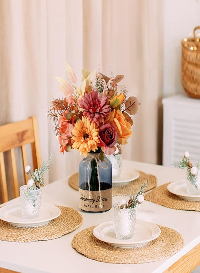 Leftover Fake Flowers in Vase,Table Centerpieces for Dining Room,Kitchen Table Decor,Coffee Table Decor… - Image 2