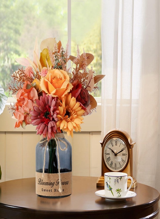 Leftover Fake Flowers in Vase,Table Centerpieces for Dining Room,Kitchen Table Decor,Coffee Table Decor… - Image 4