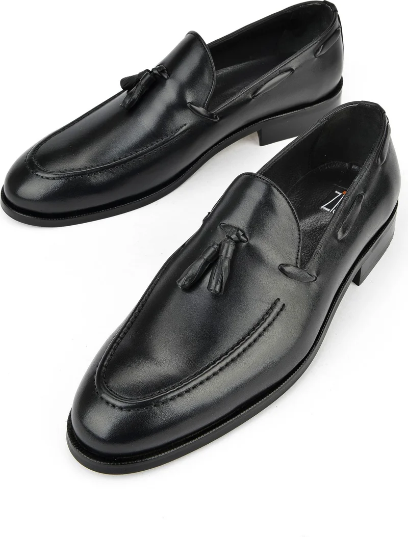 Ziya , Men's Leather Classic Shoes 1511027Z206 Black