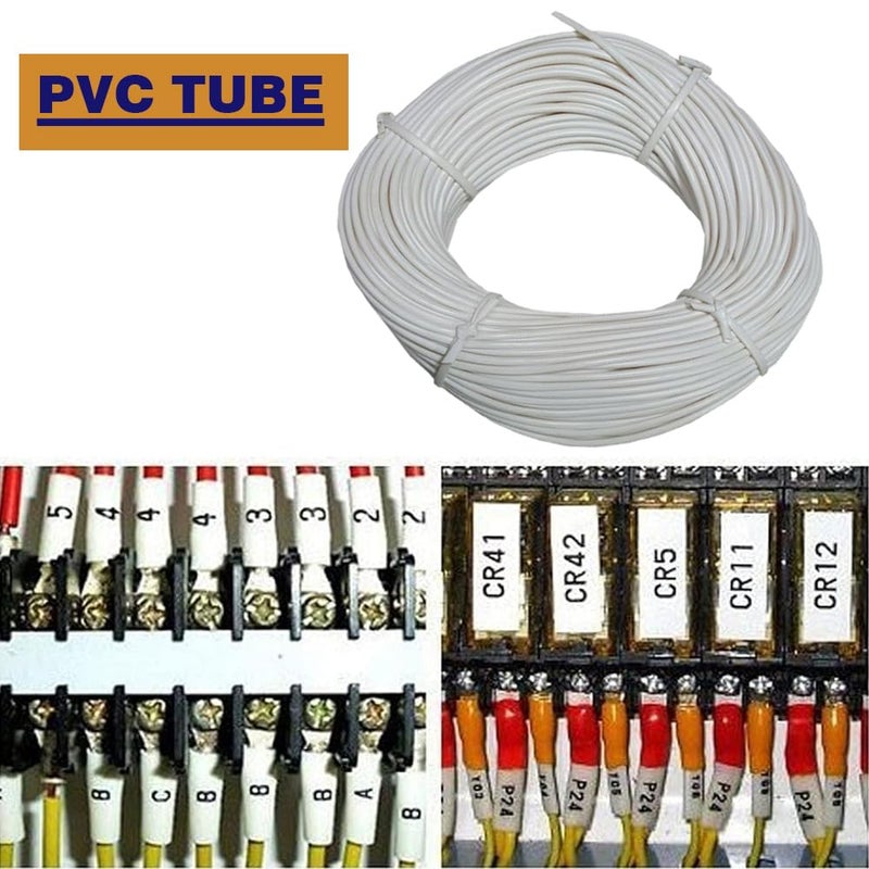 KRIONKART KRIONKART PVC Marking Sleeve Ferrule Printing Wire Tube Label with 42 mm Inner Diameter for Printing Machine 100 Meter Full Tube - Image 4