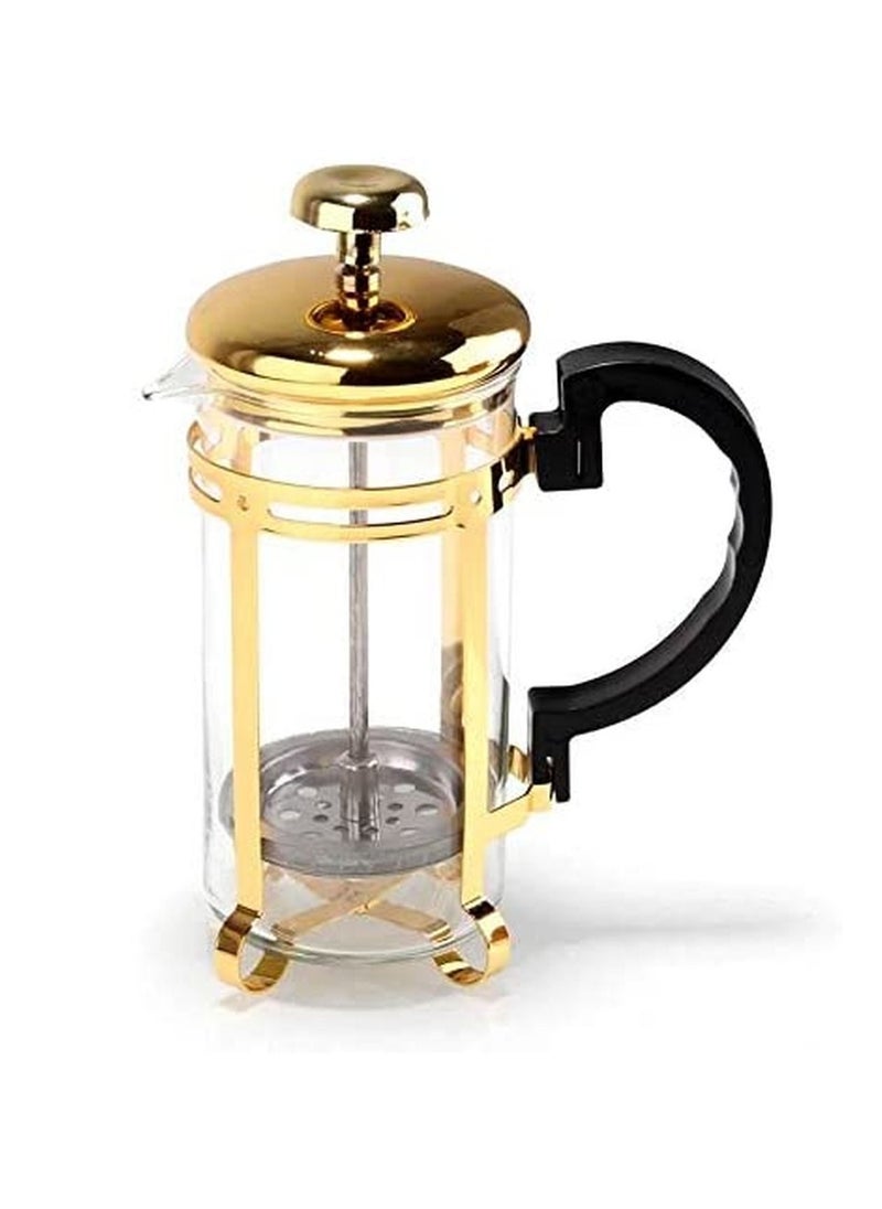 Cc French Press Coffee Maker Golden Color 350ml  - Image 1