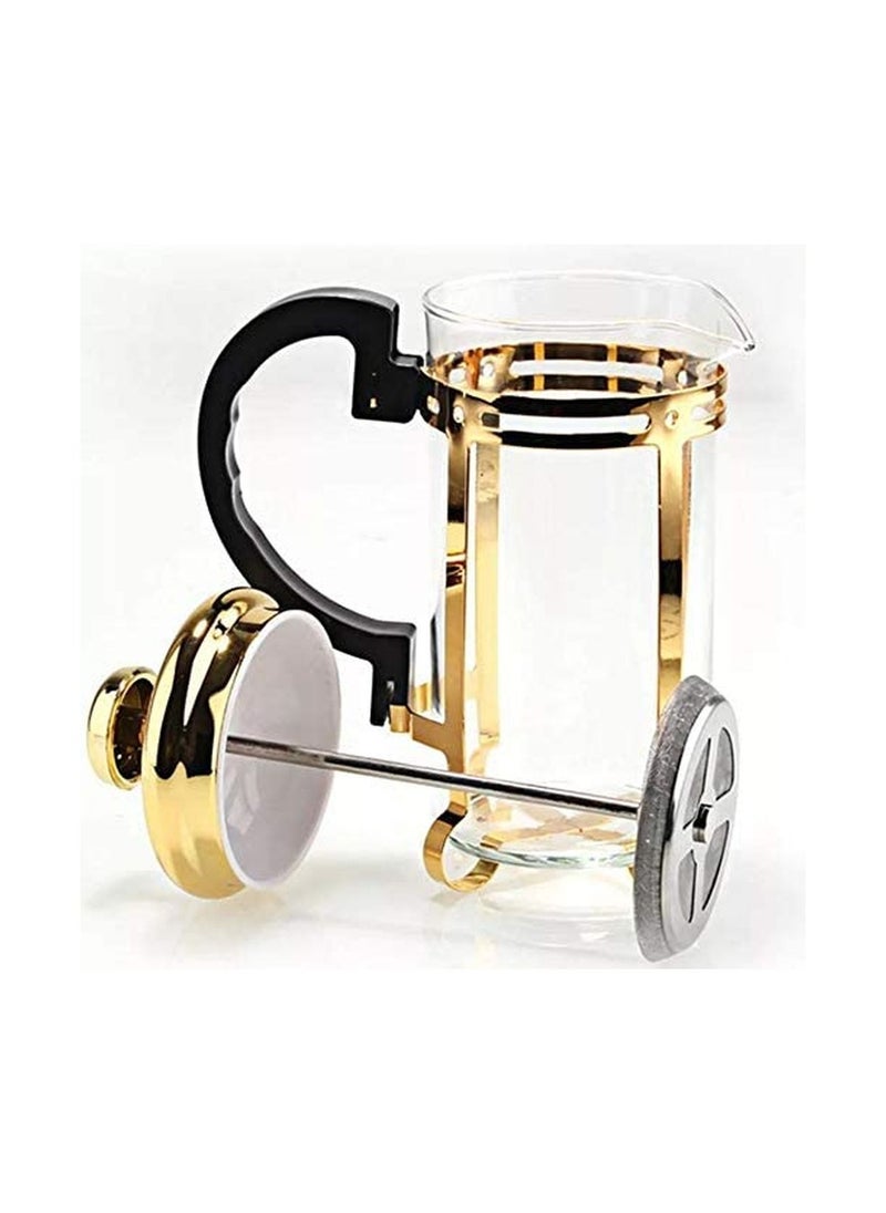 Cc French Press Coffee Maker Golden Color 350ml  - Image 2