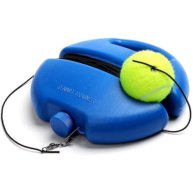 Manufacturer's spot hot with tennis belt rope training base single tennis trainer round base + ball - Image 1