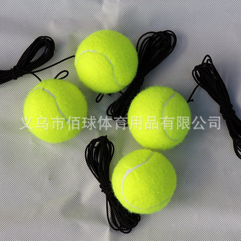 Manufacturer's spot hot with tennis belt rope training base single tennis trainer round base + ball - Image 3