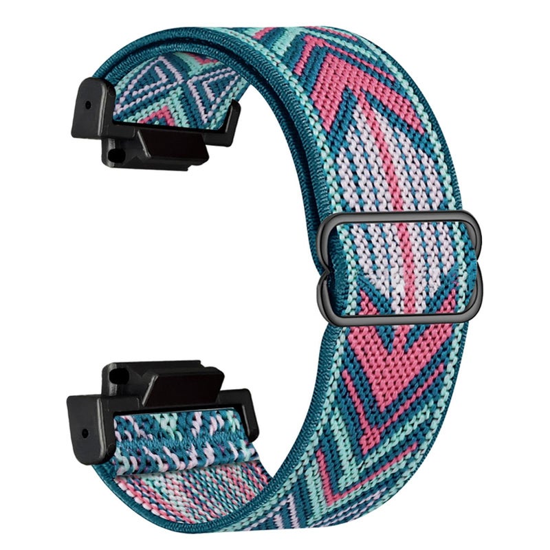 Abanen Elastic Nylon Watch Bands for Casio gshock DW56008900 Stretchy Strap with with Lightweight Plastic Connector for Casio GA100GWB5600GB5600 GW6900 Colorful - Image 2