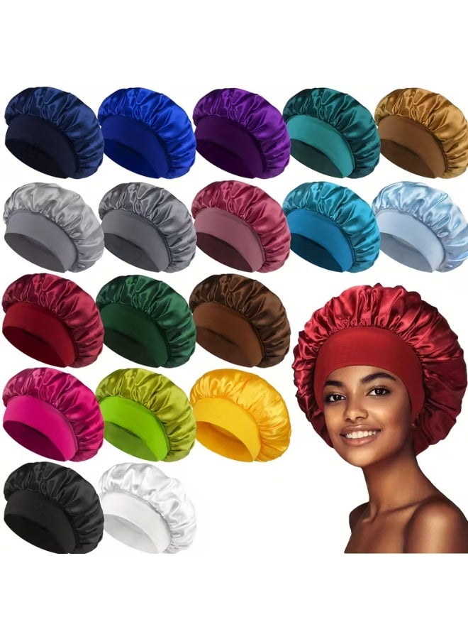 Women’s Satin Sleep Bonnet – Soft and Comfortable Satin Night Cap – Hair Protection from Frizz and Breakage – Wide Design for Curly and Straight Hair – Ideal for Daily Styling – Multiple Colors - Image 1