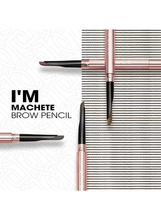 O.TWO.O Haute sculpting machete Brow pencil 03 COFFE BROWN - Image 4