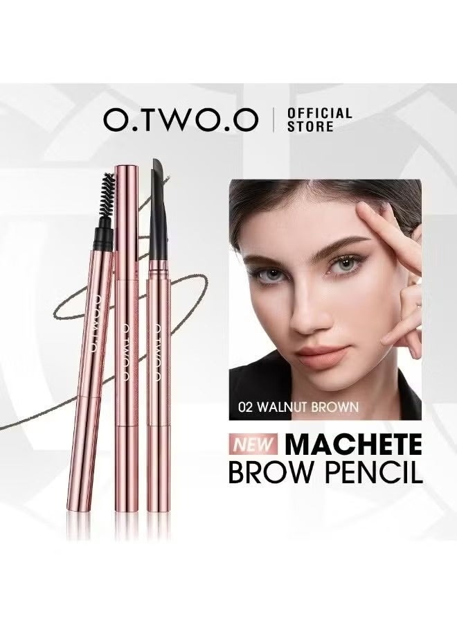 O.TWO.O Haute sculpting machete Brow pencil 03 COFFE BROWN - Image 2