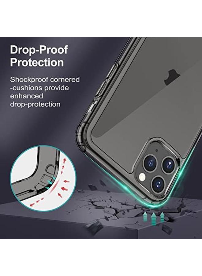 جي تيك حافظة لهاتف آيفون 11 برو ماكس مقاس 6.5 بوصة مع حامل يدعم الشحن اللاسلكي، غطاء نحيف مقاوم للصدمات وحامل معدني ثلاثي الاتجاهات باللون الأسود - Image 5