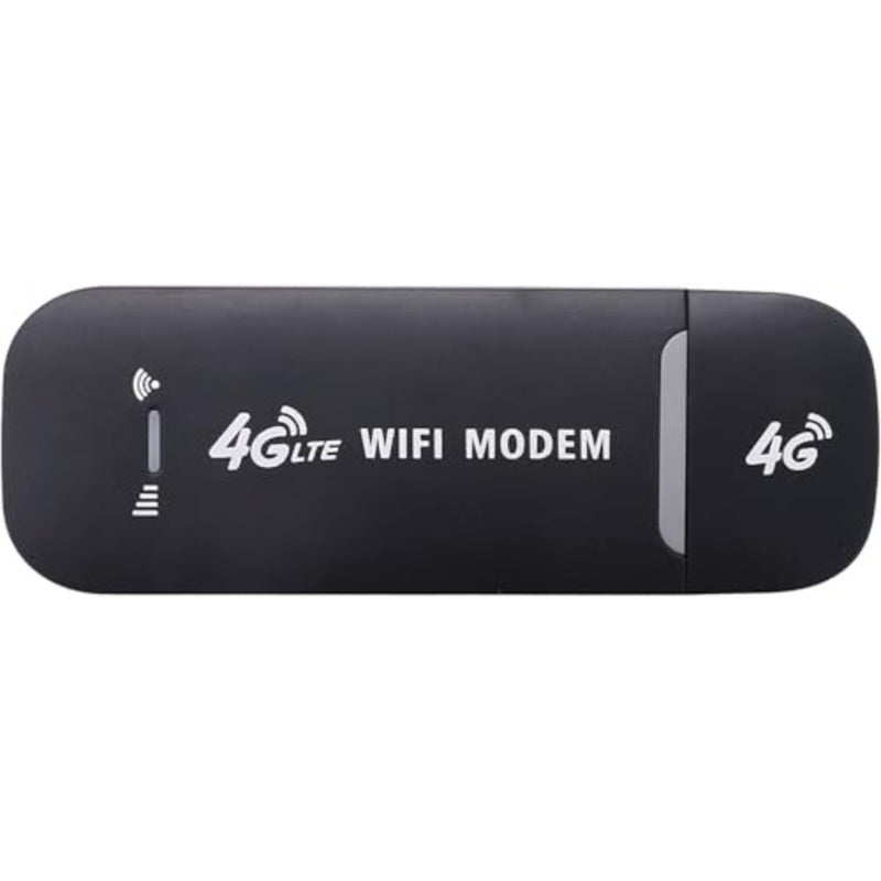 راوتر واي فاي 4G محمول للسفر والمكتب المنزلي، جهاز أسود من بلاستيك ABS بسرعة 150 ميجابت في الثانية، يدعم 8 مستخدمين في وقت واحد - Image 1