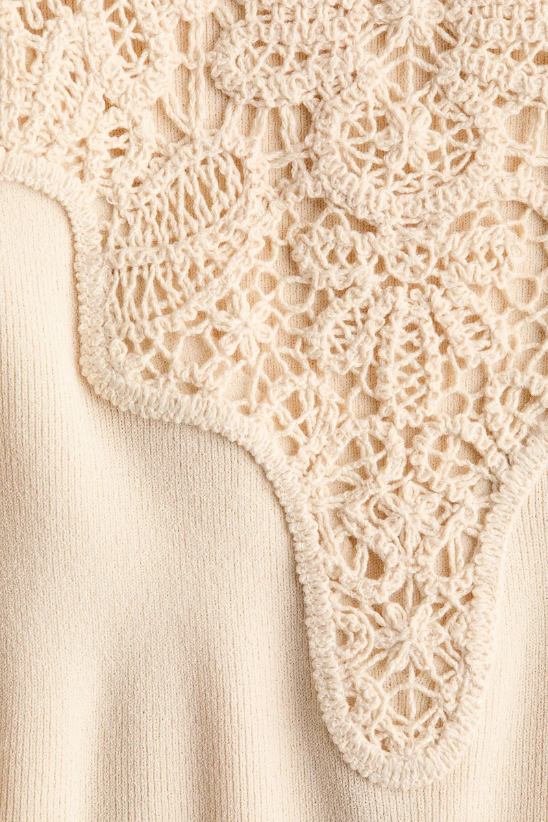 H&M Crochet look-detail top