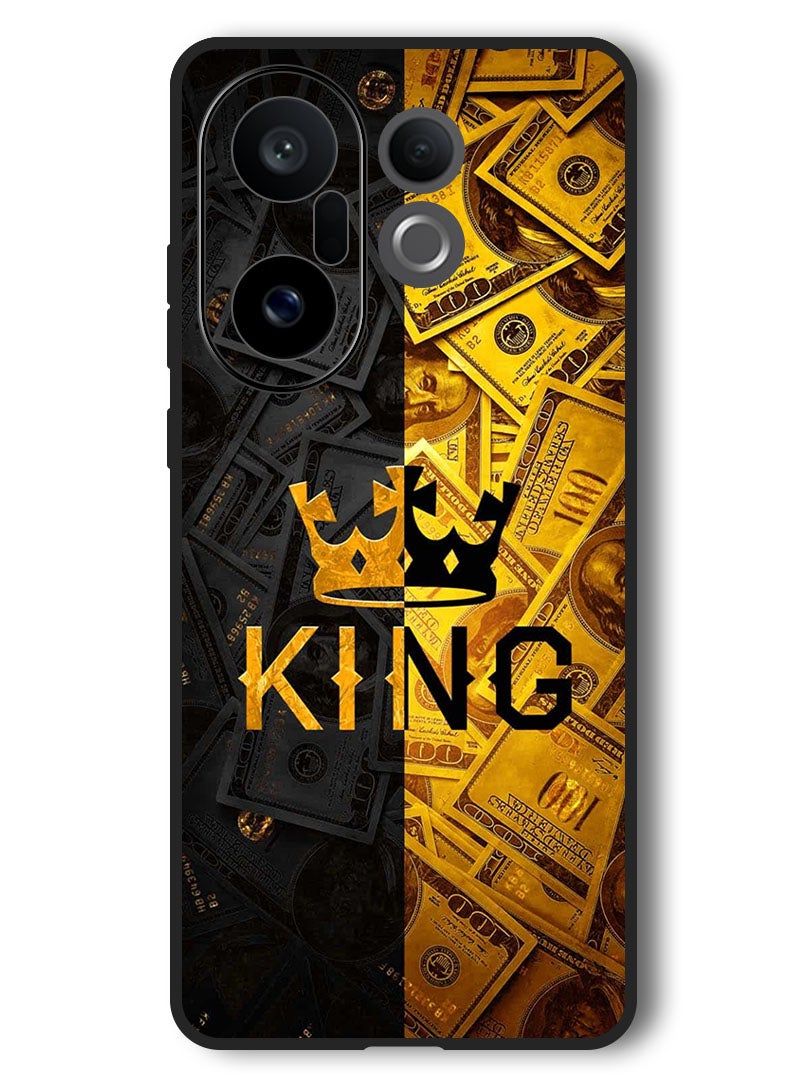 Theodor Case Compatible with Vivo X200 FE 6.31 Inch Protection Shockproof Bumper Cover King Gold - Image 1