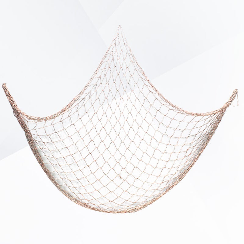Mediterranean Style Fishing Net Photo Props Wall Hanging Decor for Bedroom Living Room (Colorful) - Image 2