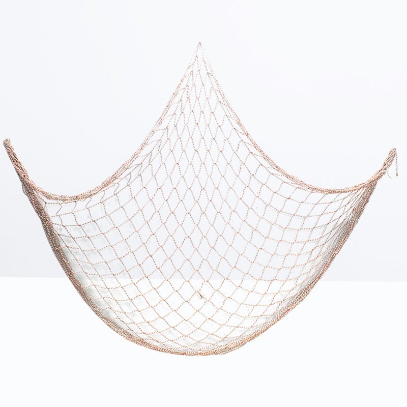 Mediterranean Style Fishing Net Photo Props Wall Hanging Decor for Bedroom Living Room (Colorful) - Image 4