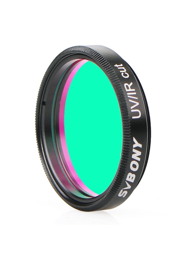 SVBONY SVBONY 1.25-Inch UV/IR Cut Filter – High-Quality Optical Glass, Multi-Layer Coating, Infrared & Ultraviolet Blocking, Compatible with 1.25" Eyepieces & Accessories, Ideal for Astrophotography  - Image 3