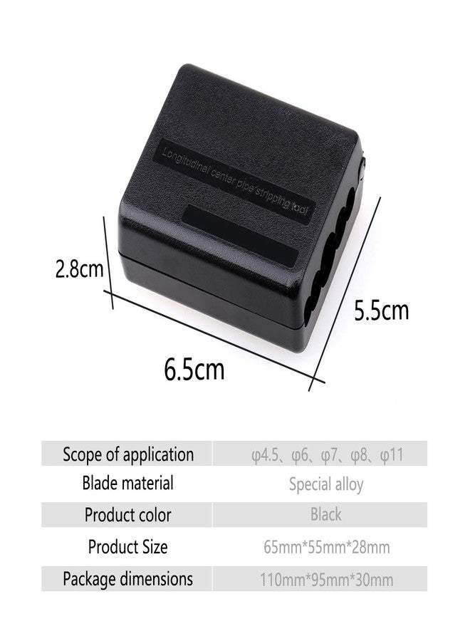KELUSHI Fiber Optic Cable Jacket Stripping Tool, 4.5-11mm, Black, Special Super Alloy - Image 5