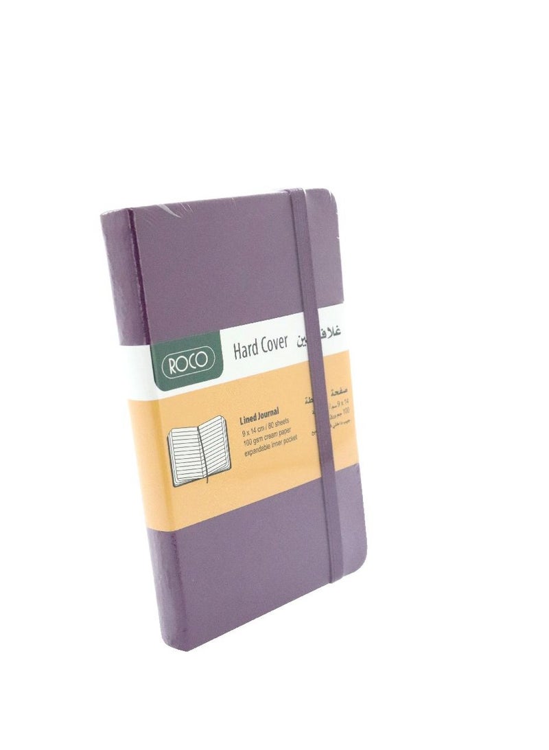 ROCO Embossed Notebook with Elastic Band 9 x 14 cm, 160 Pages - Image 1