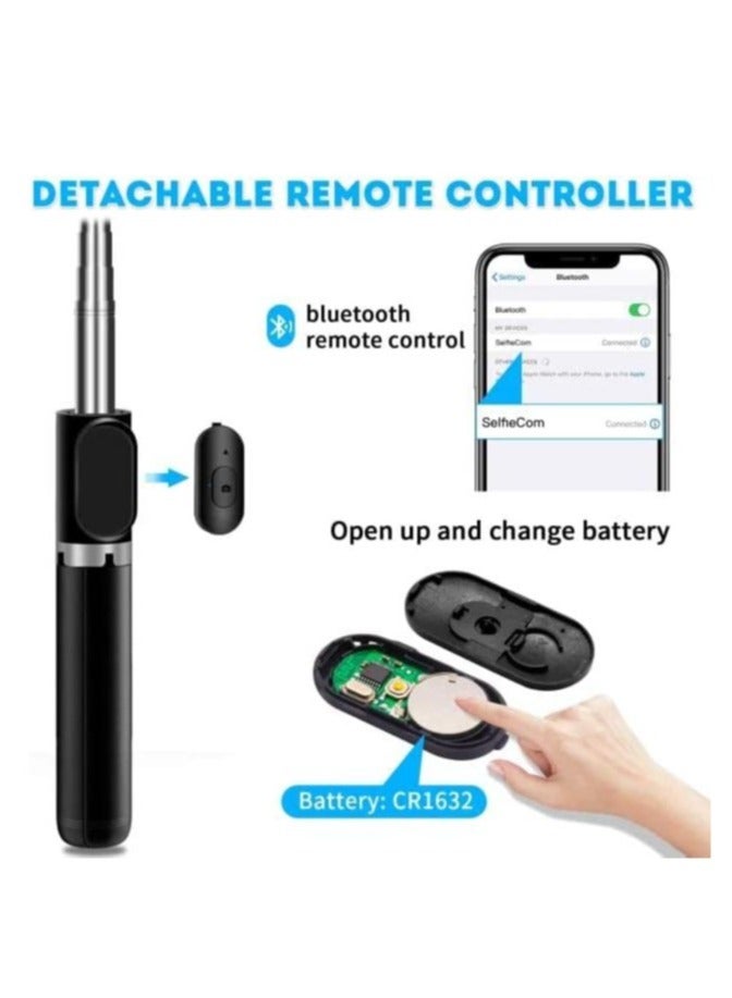 Selfie Stick Tripod Wireless Remote Control Mini Extendable 4 in 1 Selfie Stick-360° rotation phone stand holder For Vlogging - Image 4