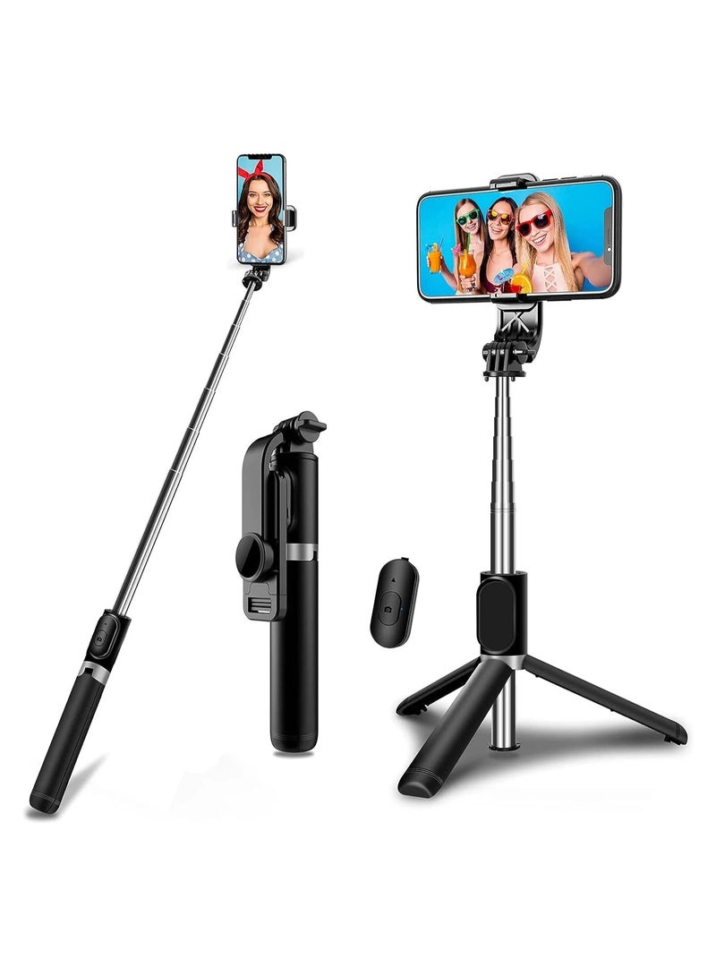 Selfie Stick Tripod Wireless Remote Control Mini Extendable 4 in 1 Selfie Stick-360° rotation phone stand holder For Vlogging - Image 1