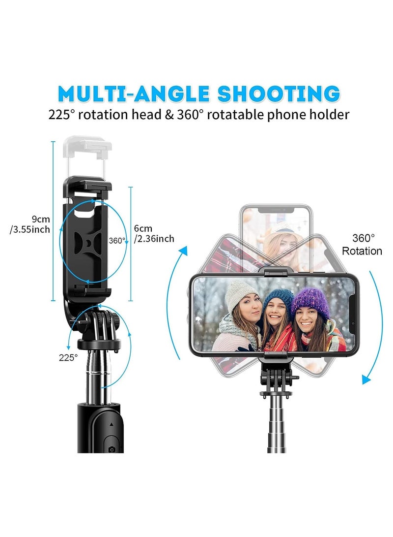 Selfie Stick Tripod Wireless Remote Control Mini Extendable 4 in 1 Selfie Stick-360° rotation phone stand holder For Vlogging - Image 5