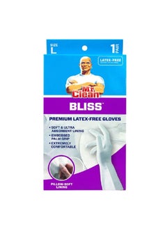 Mr Clean Bliss Pillow Soft Lining Premium Latex-Free Gloves White 12 Inch 243034  - Image 4