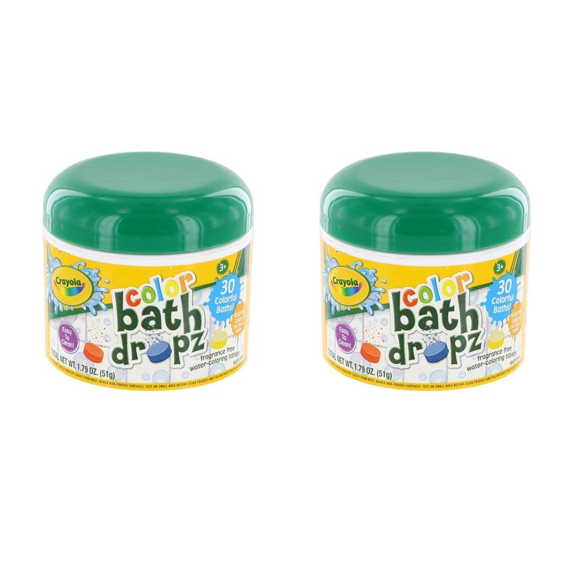 Crayola Play Visions Crayola Bath Dropz 2.68 oz,45 tablets (Pack of 2)