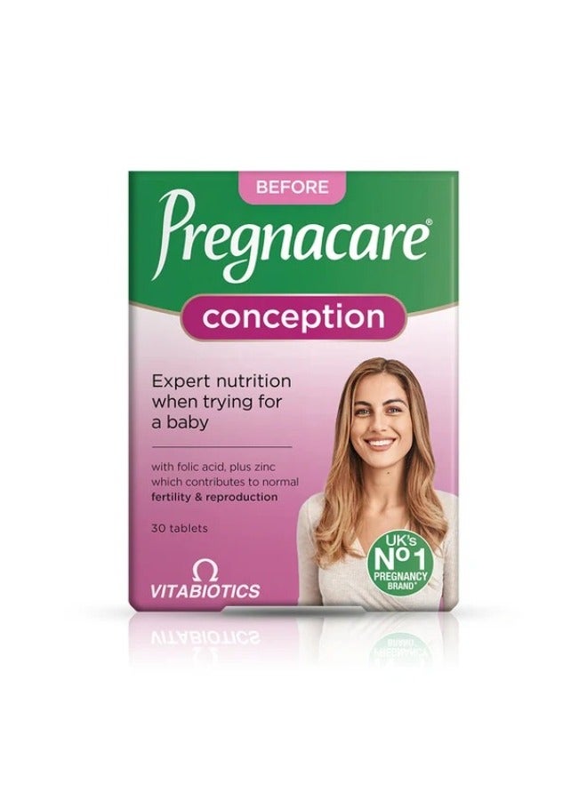 Vitabiotics Pregnacare Conception Dietary Supplement - 30 Tablets - Image 1