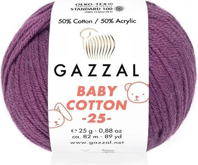 Nako New Sm 25 Hand Knitting Yarn Purple 3441