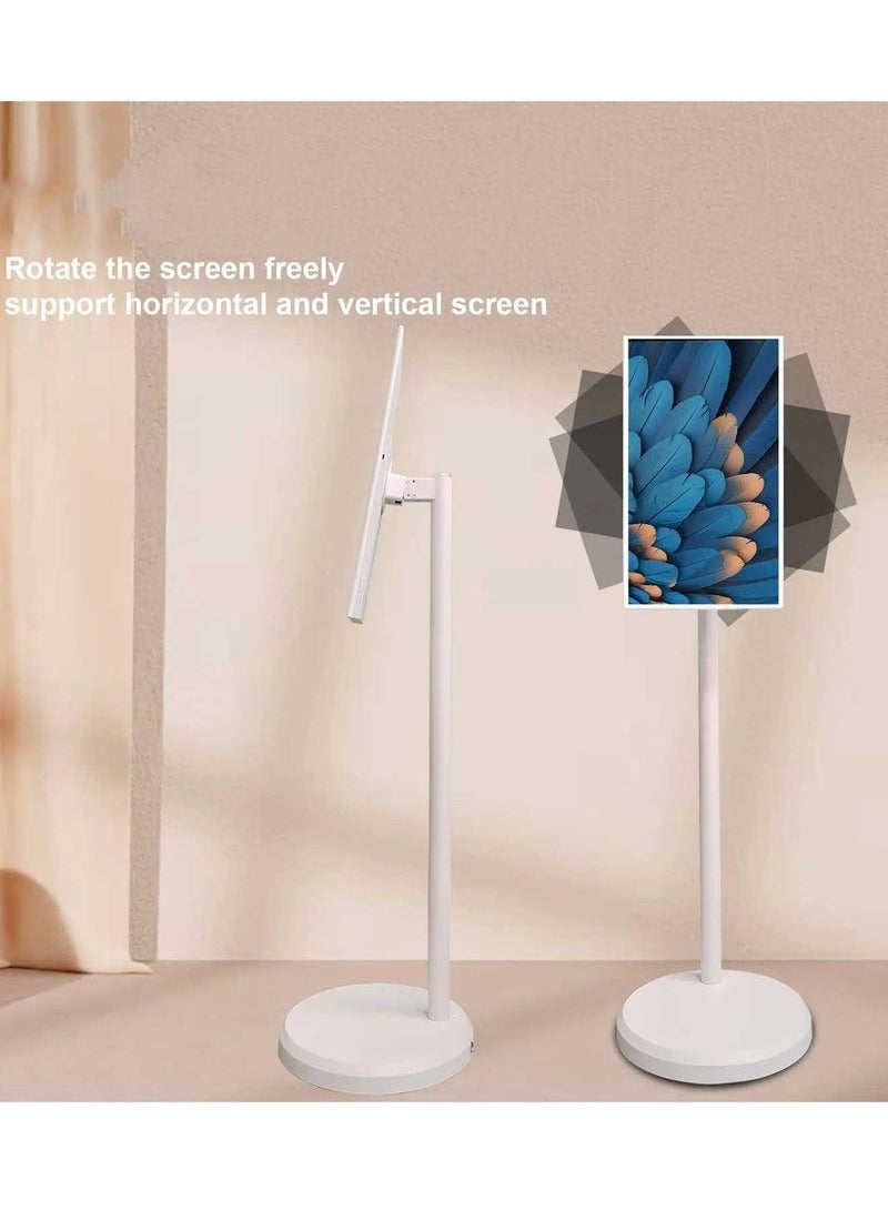 Smart screen portable 24-inch Andriod Display with 10-Point Multi-Touch 6GB RAM 128G HDMI/USB FHD Screen 1920p, Webcam with Build-in Camera, 7-8 Hours, Remote Control and Long Battery Life All-in-One Touch Screen for Home, Office, and Conference Use with Integrated Android & Camera Portable Long Battery