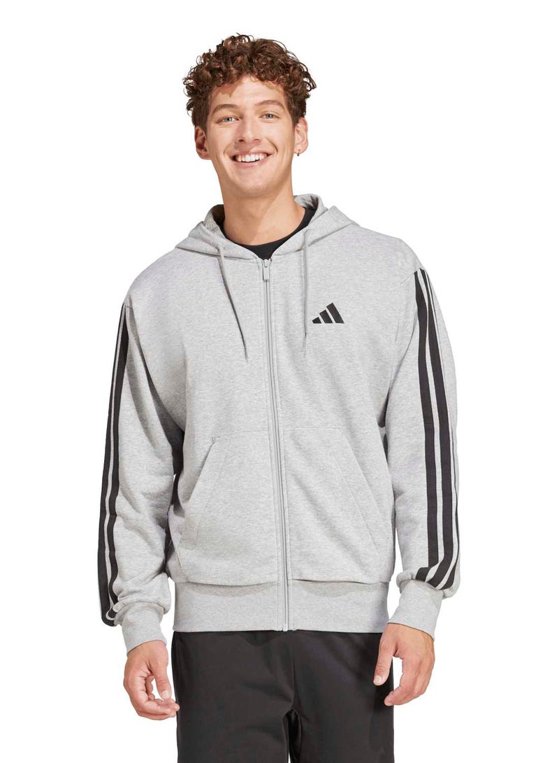 Adidas Essentials Three Stripes French Terry Fullzip Hoodie - Image 1
