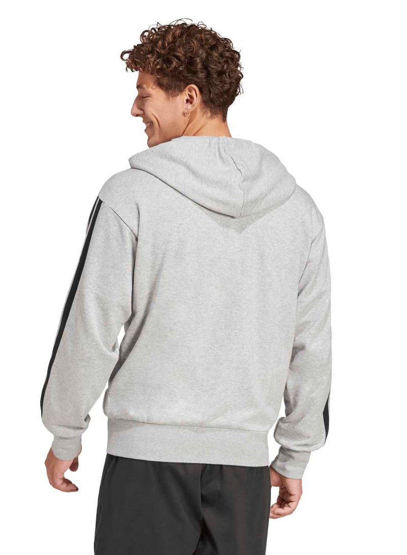 Adidas Essentials Three Stripes French Terry Fullzip Hoodie - Image 2