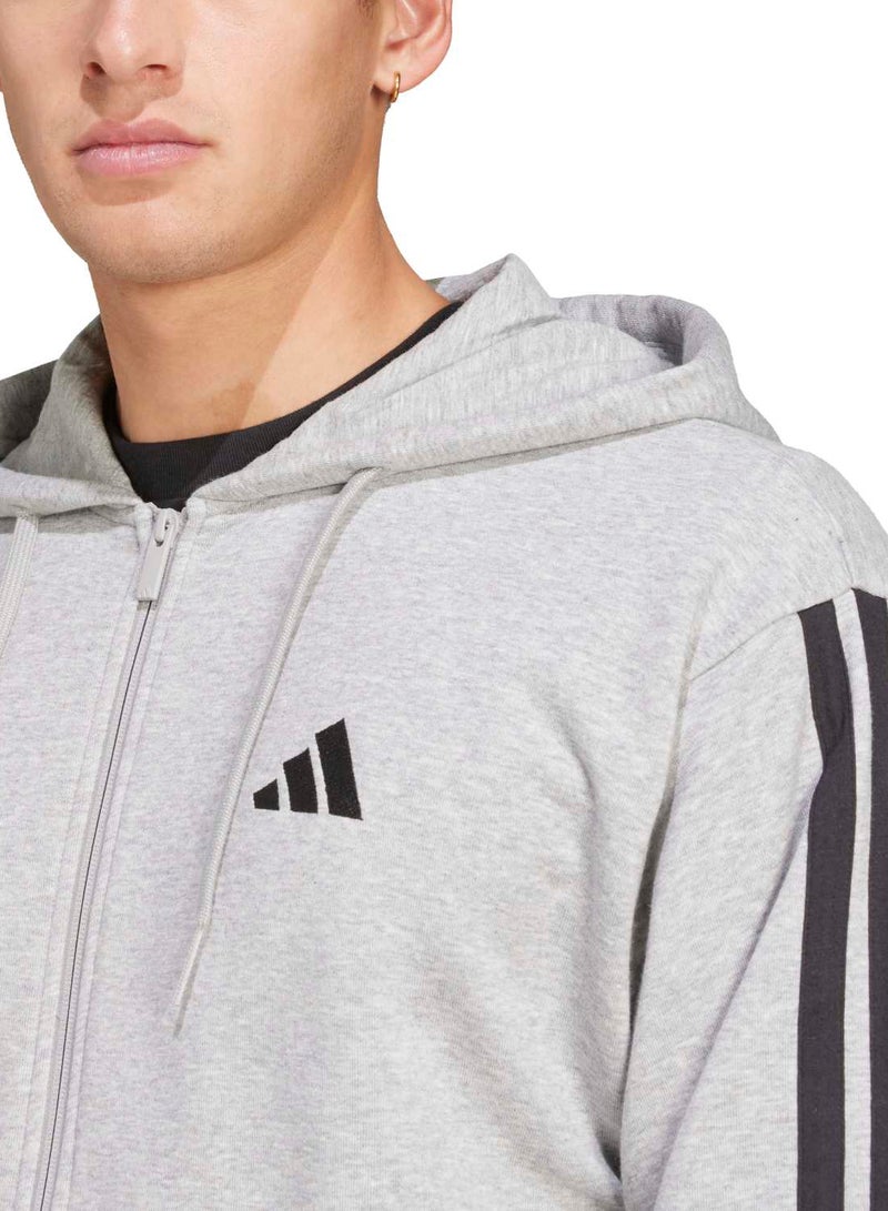 Adidas Essentials Three Stripes French Terry Fullzip Hoodie - Image 5