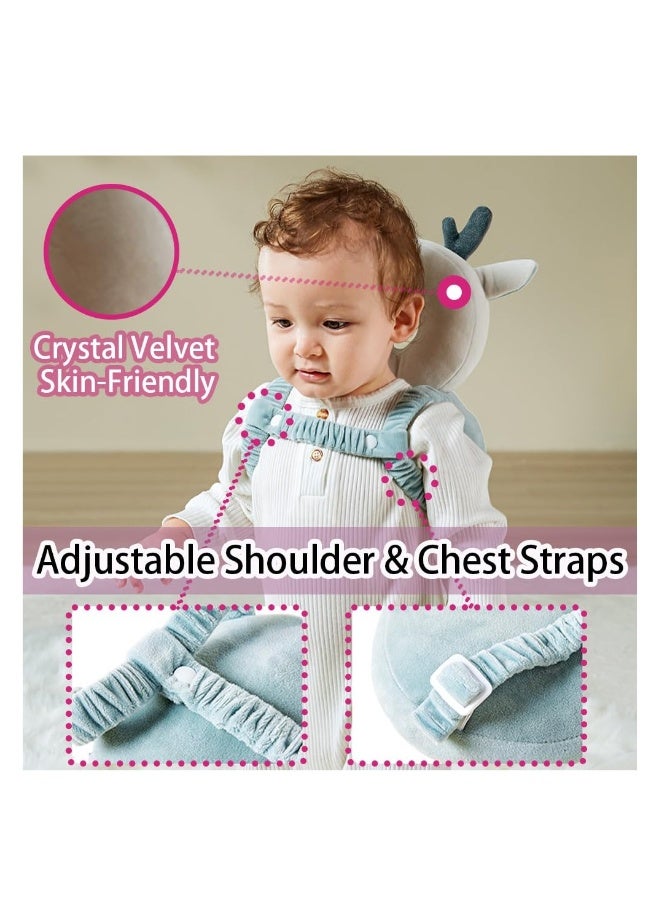 Toddler Baby Protection Backpack Wear, Baby Walker Head Protector, Head Protector Pad Safety Cushion for Crawling Walking, Baby Essentials Infant Toys Baby Boy Girl Gifts, Grey Koala - Image 4
