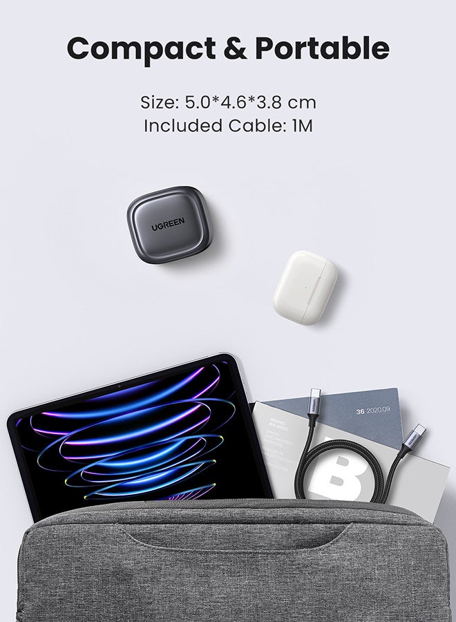 Ugreen Nexode Gan 30W iPhone 16 15 Charger With Cable USB C Power Adapter Foldable iPhone Charger Type C Plug With 60W USB C Cable For iPhone 15 Pro Max 14 13 12 11 iPad Samsung Galaxy Xiaomi Oneplus Etc - Image 5