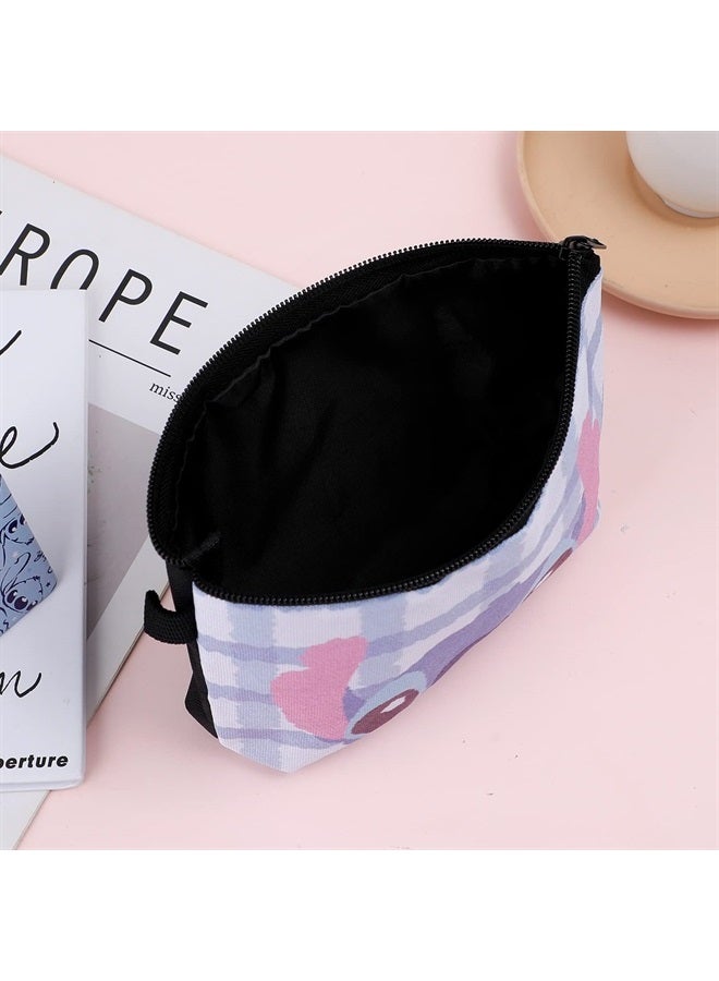 G-Ahora Cartoon Kitty Cosmetics Bag Cartoon Stitch Makeup Bag with Kitty Mirror Kawaii Pooh Compact Mirror Travel Bag Pouch Bag Gift-5 - Image 5