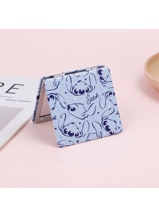 G-Ahora Cartoon Kitty Cosmetics Bag Cartoon Stitch Makeup Bag with Kitty Mirror Kawaii Pooh Compact Mirror Travel Bag Pouch Bag Gift-5 - Image 4