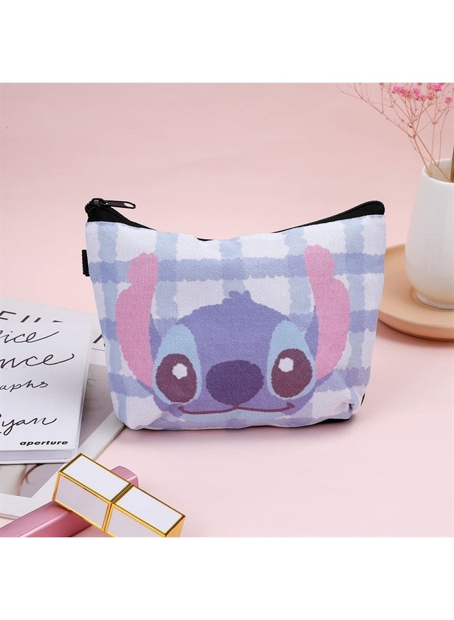 G-Ahora Cartoon Kitty Cosmetics Bag Cartoon Stitch Makeup Bag with Kitty Mirror Kawaii Pooh Compact Mirror Travel Bag Pouch Bag Gift-5 - Image 2