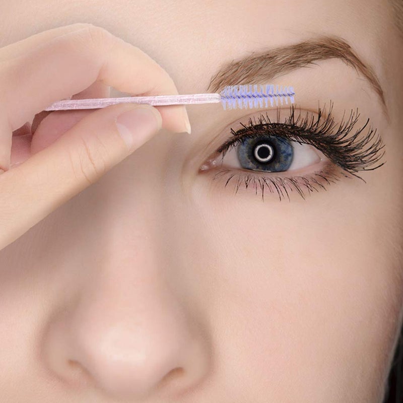 G2PLUS 100PCS Crystal Eyelash Brush, Disposable Mascara Wands, Lash Spoolies Applicator Makeup Kits for Applying Mascara, Lash Extensions and Eyebrow Brush (Pink + Purple) - Image 4