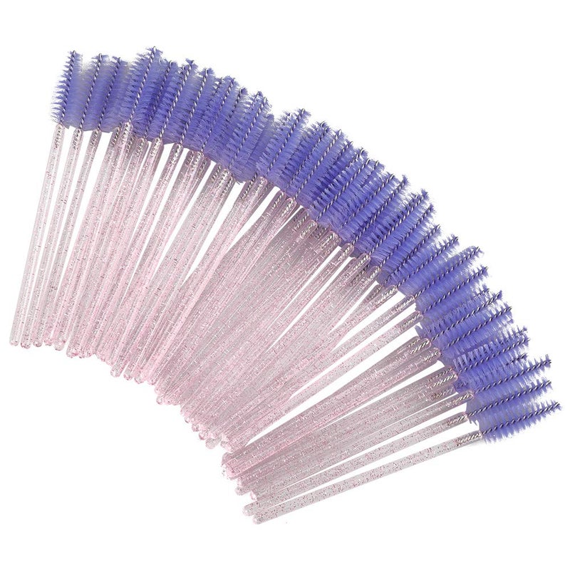 G2PLUS 100PCS Crystal Eyelash Brush, Disposable Mascara Wands, Lash Spoolies Applicator Makeup Kits for Applying Mascara, Lash Extensions and Eyebrow Brush (Pink + Purple) - Image 5