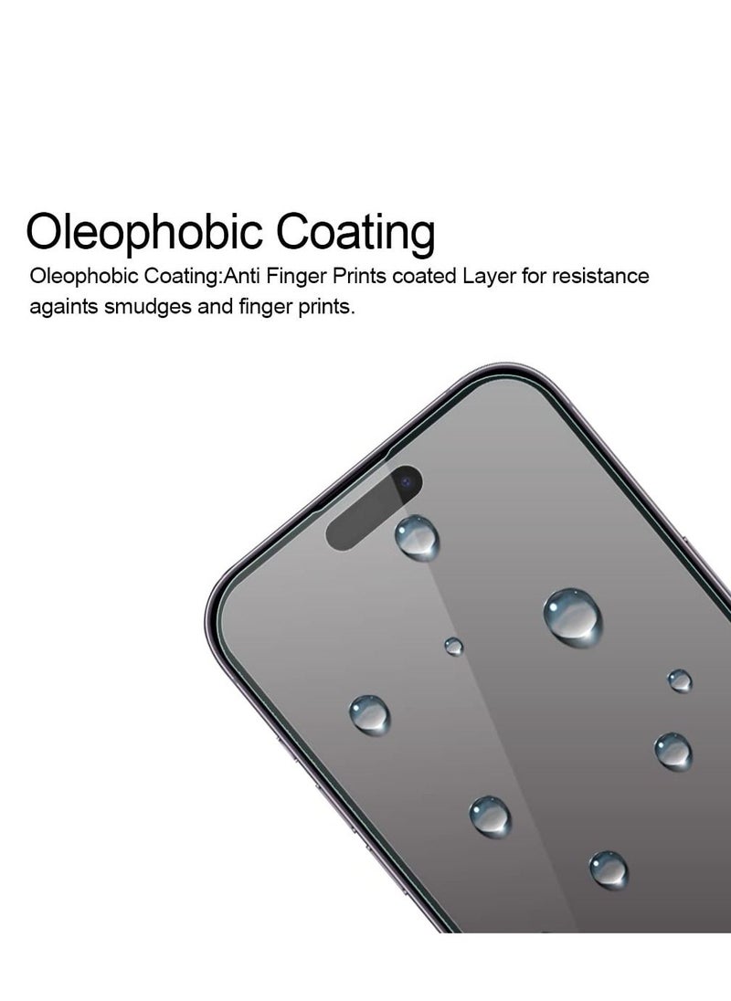 Houmt - Privacy Screen Protector for iPhone 14 Pro Max 6.7 inch 2 Pack 2022 Anti Spy 9H Tempered Glass Edge to Edge Full Coverage - Image 1