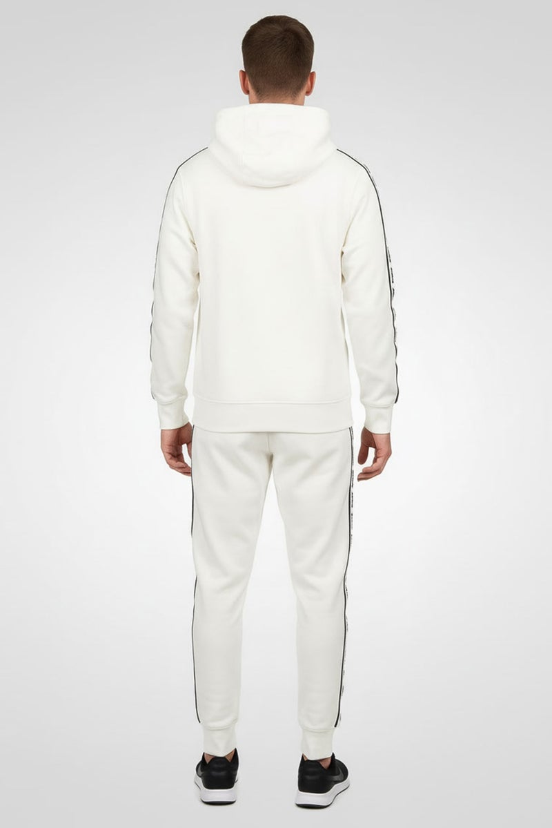 Nike Men 2 Pieces Sportswear Fit Embroidered Logo Outdoor Tracksuit, White - Image 4