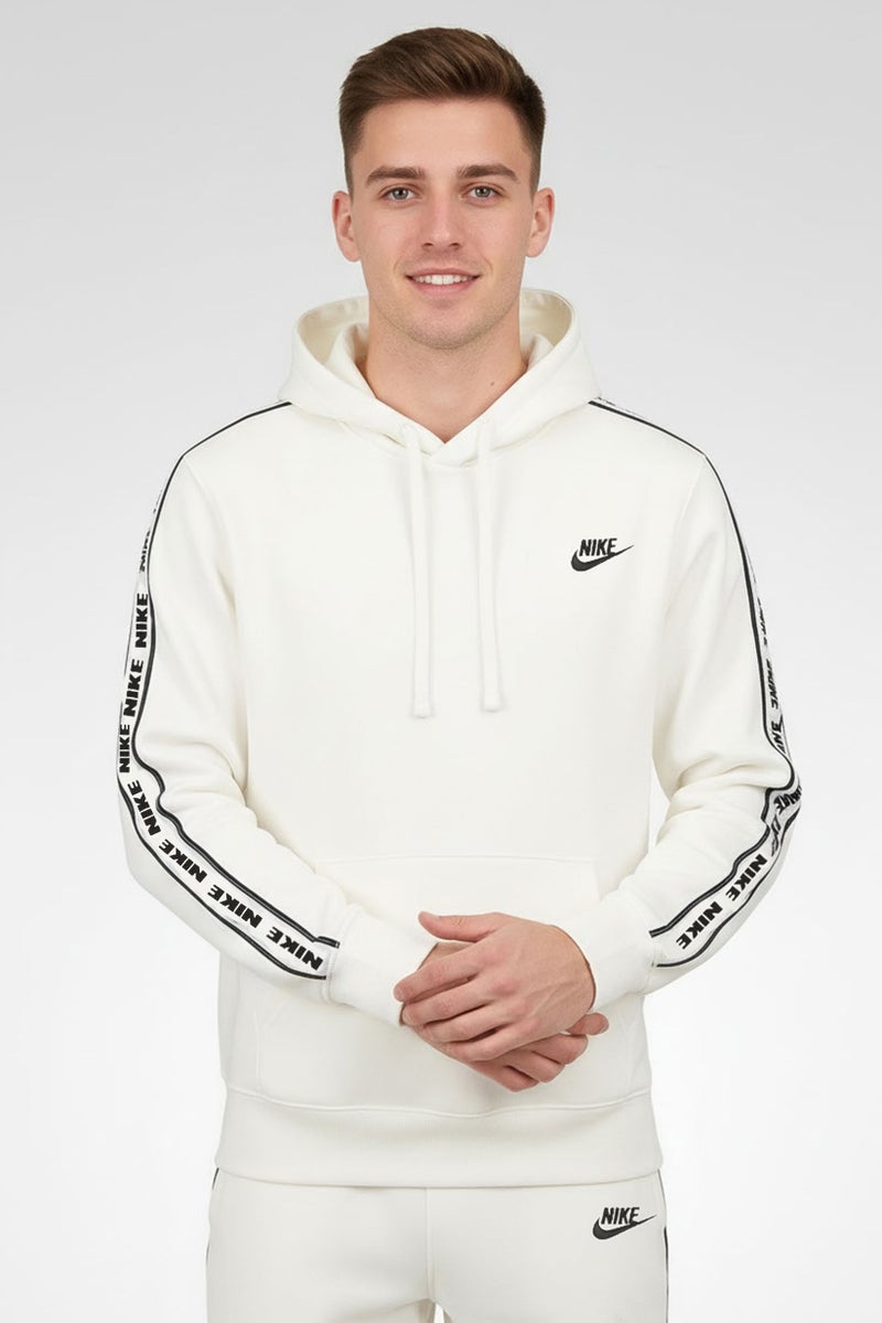 Nike Men 2 Pieces Sportswear Fit Embroidered Logo Outdoor Tracksuit, White - Image 2