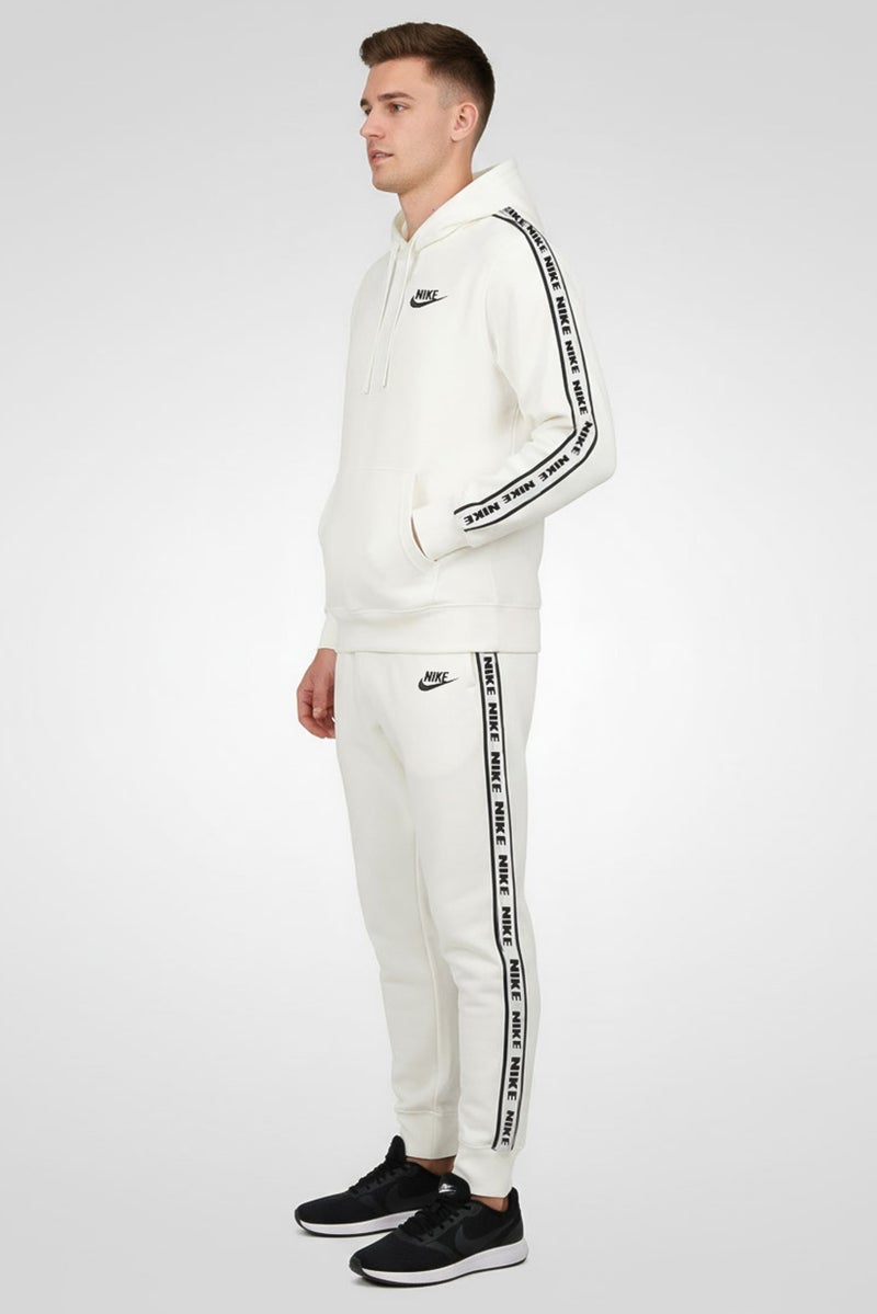 Nike Men 2 Pieces Sportswear Fit Embroidered Logo Outdoor Tracksuit, White - Image 3